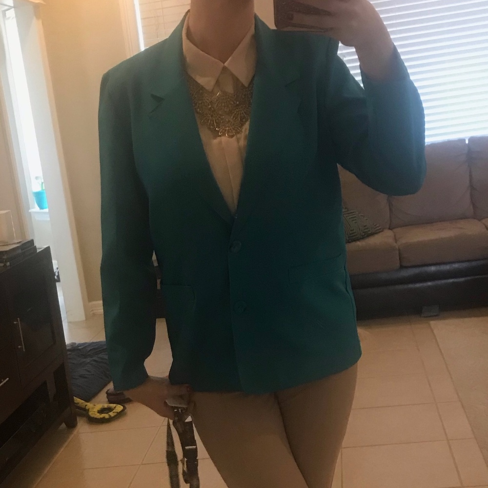 bright green blazer